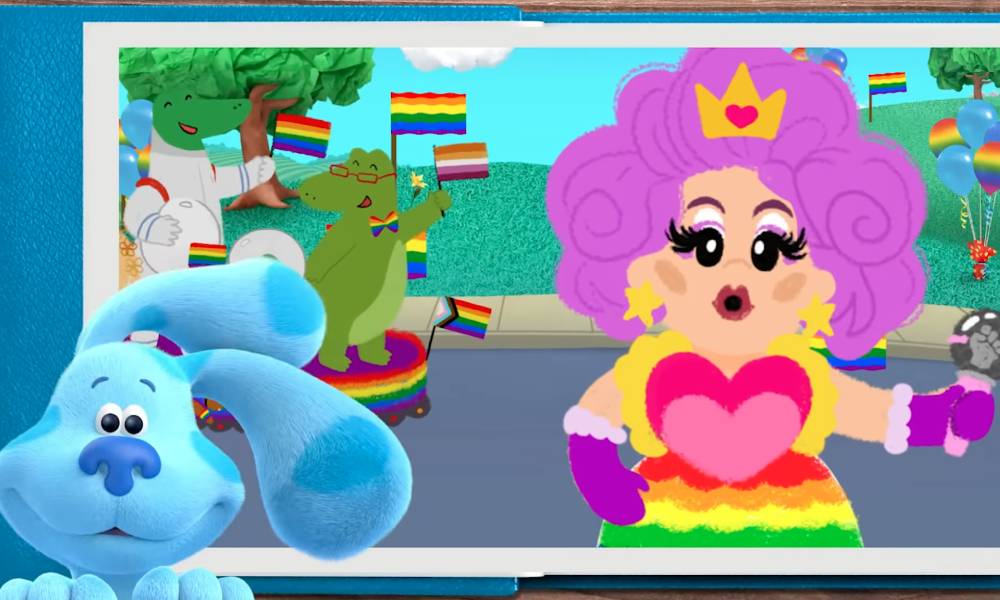 Blue's Clues celebrates LGBT+ families in Pride sing-along featuring Drag Race's Nina West