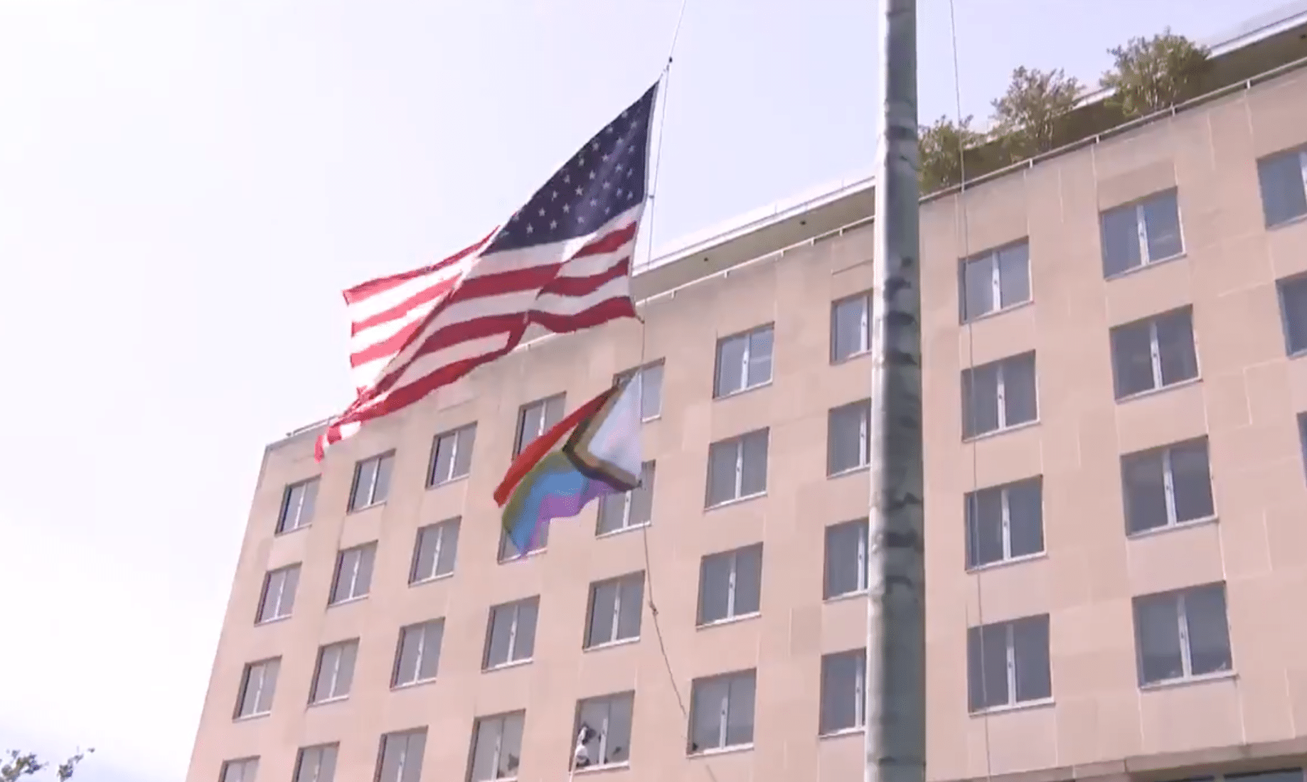 US State Department flies LGBT+ Pride flag in historic first