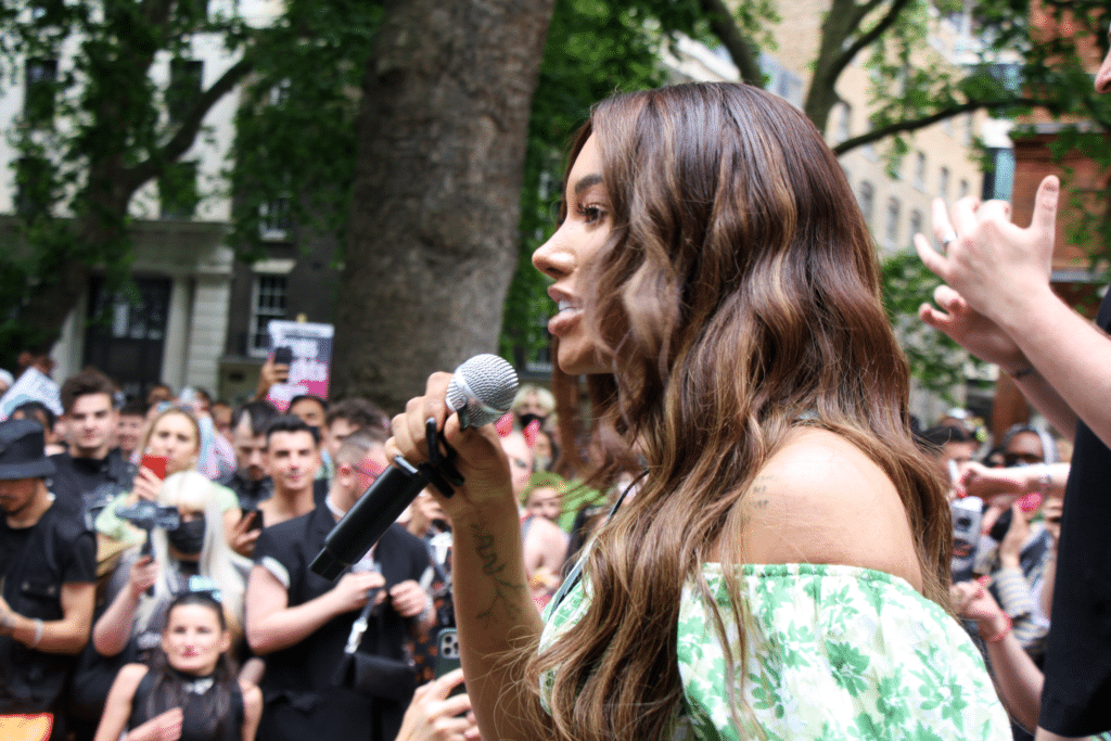 Munroe Bergdorf at Trans Pride: 