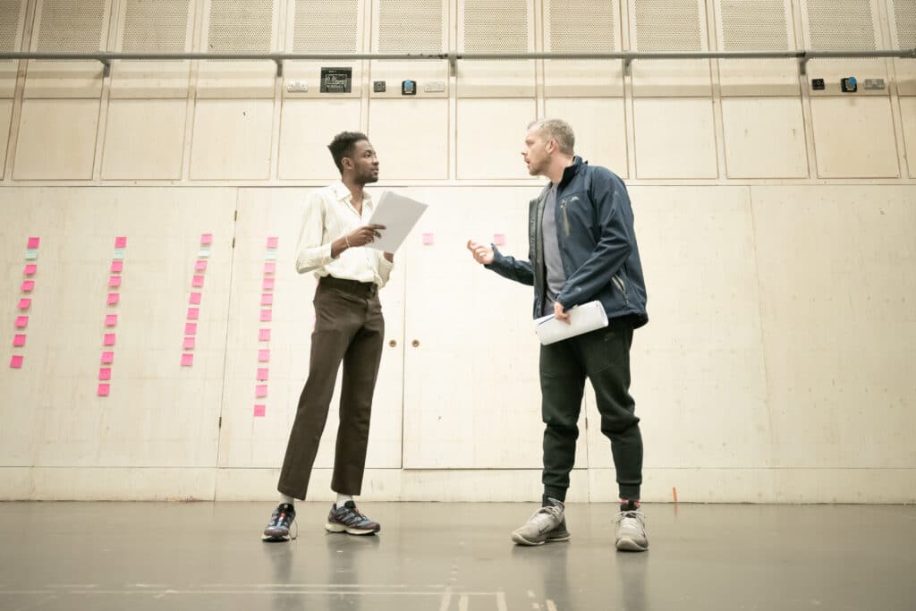 Omari Douglas and Russell Tovey in Constellations