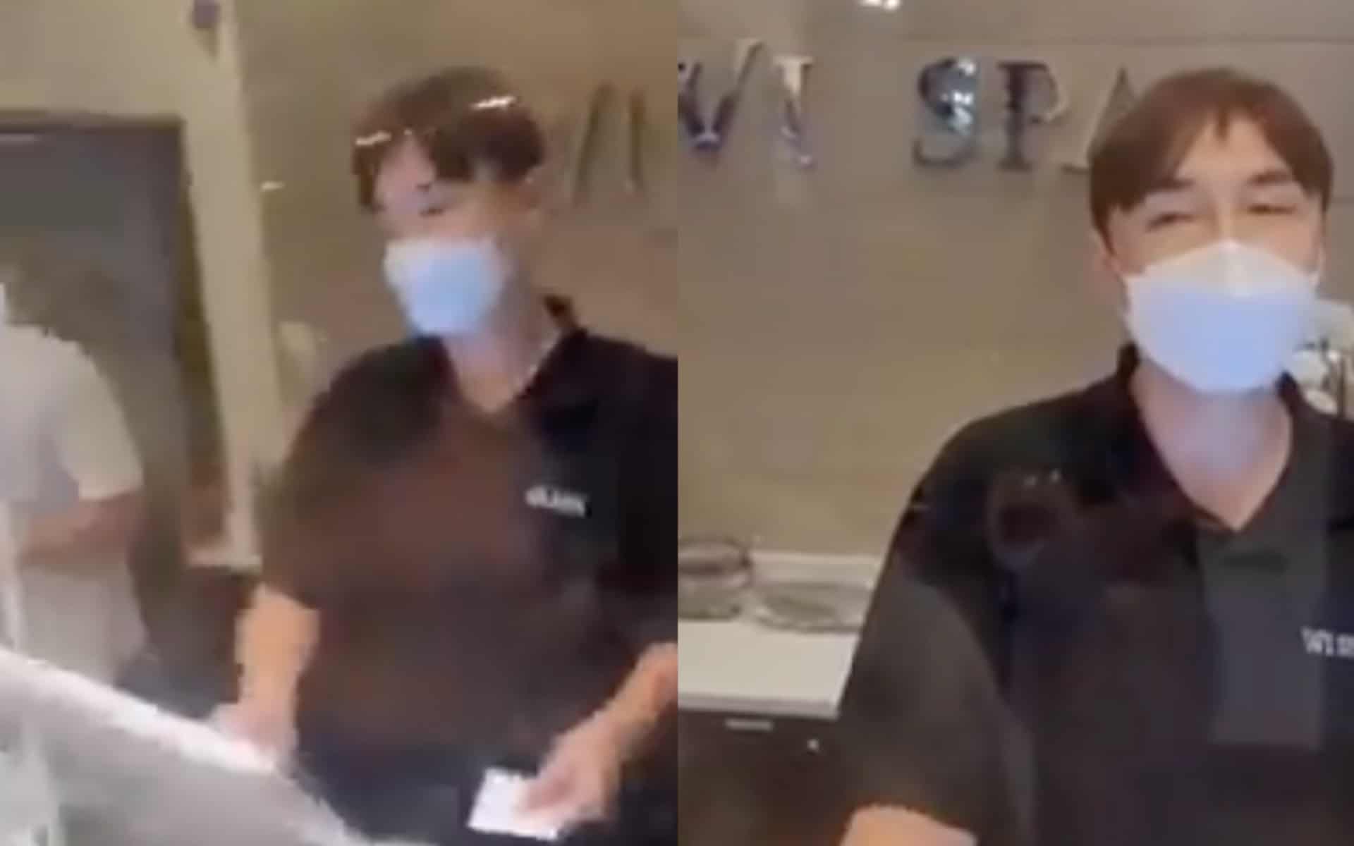 Trans woman charged with indecent exposure at spa says she's victim of harassment