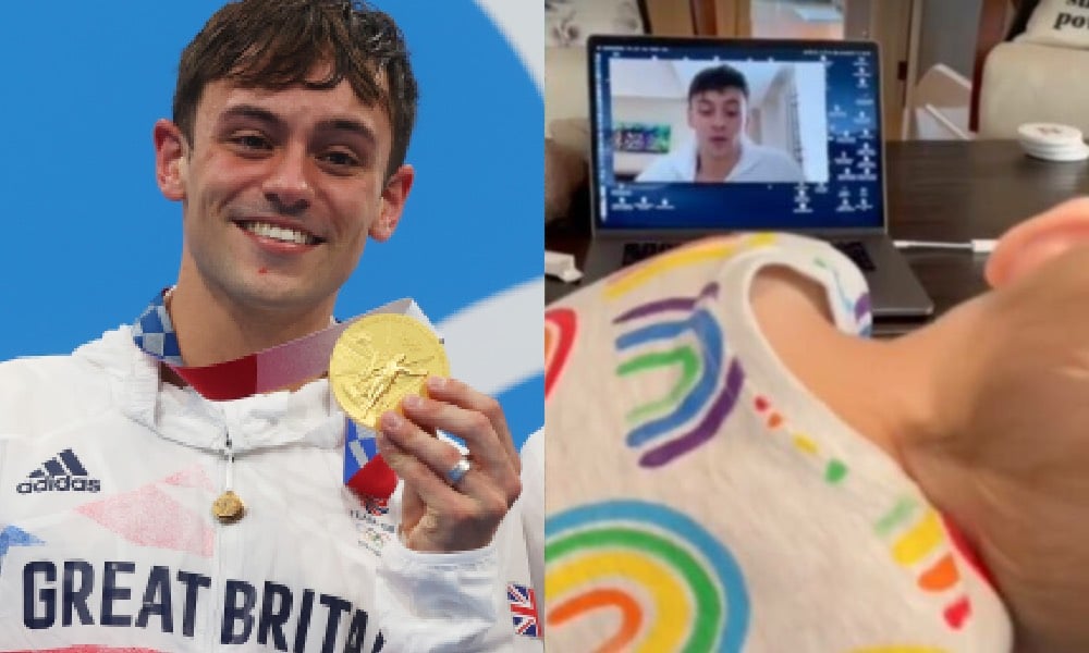 Tom Daley gave husband and son the most adorable surprise before Olympic gold medal victory