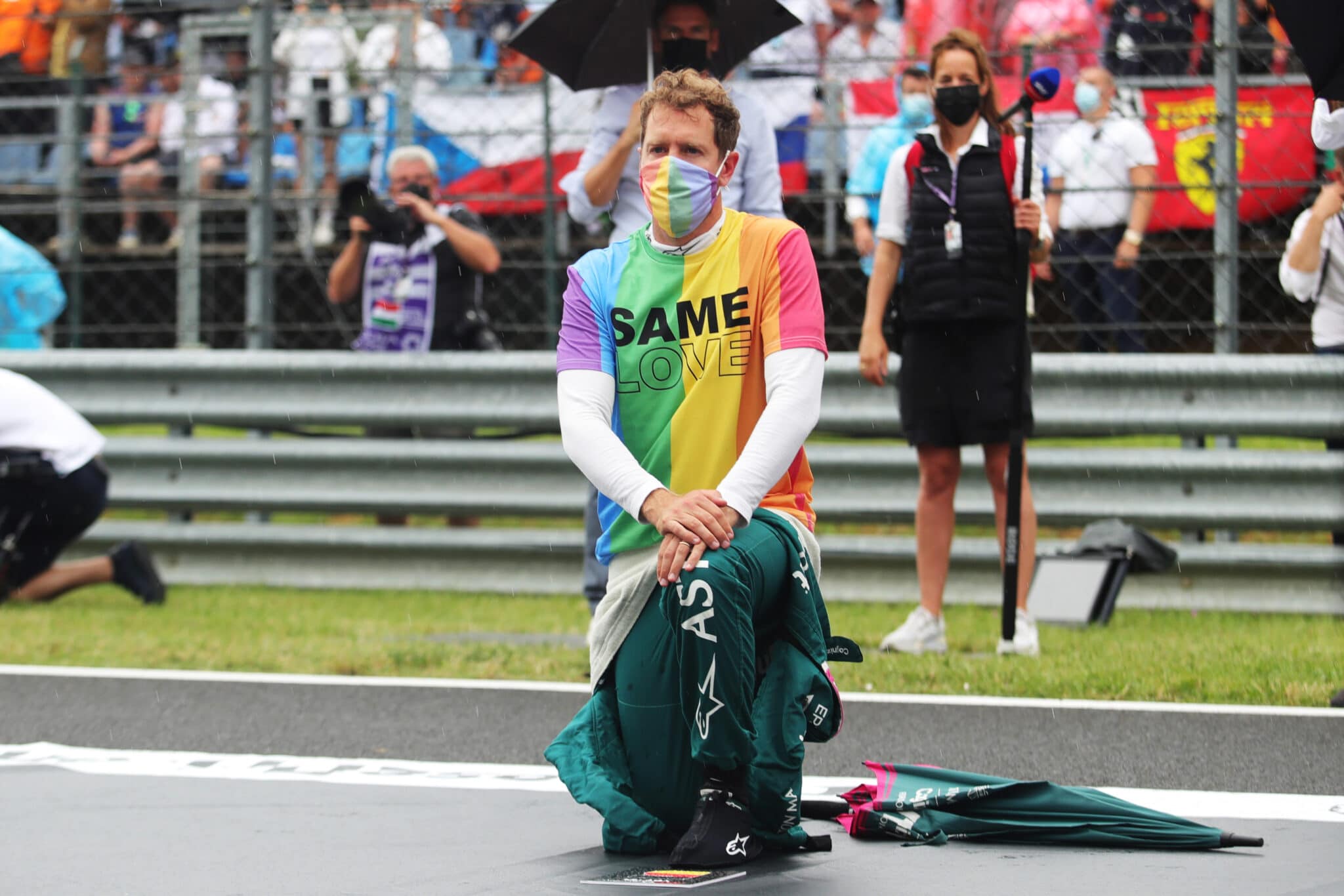 Lewis Hamilton slams F1's 'bulls**t' decision to punish Sebastian Vettel for Pride t-shirt
