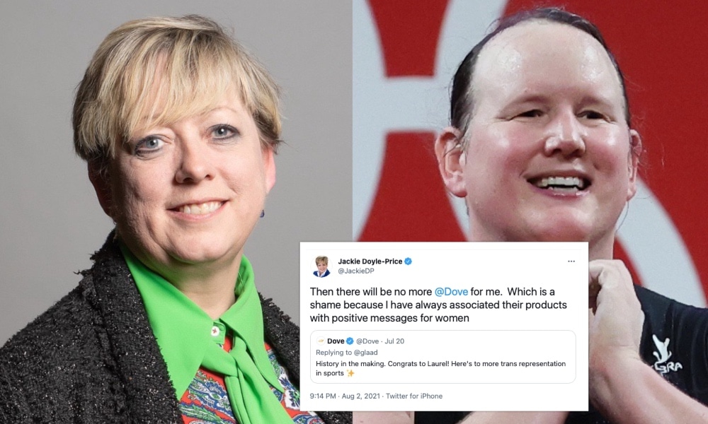 Tory MP vows to stop using Dove soap after brand celebrates Laurel Hubbard and trans athletes