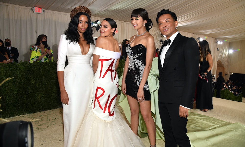 Alexandria Ocasio-Cortez makes thunderous political statement with 'borrowed' Met Gala gown