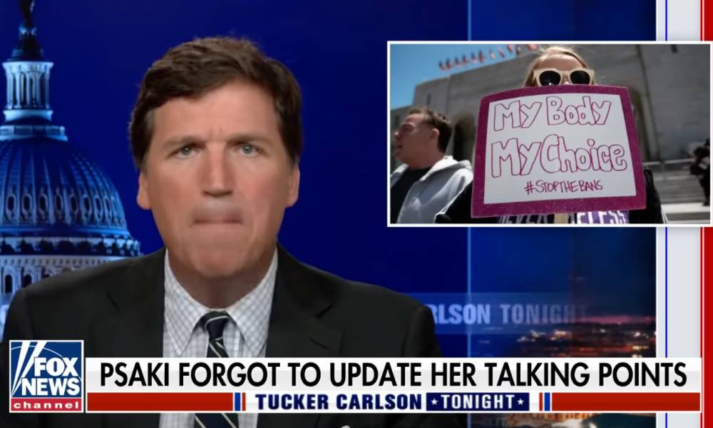 Tucker Carlson targets trans men in unhinged abortion rant riddled with falsities