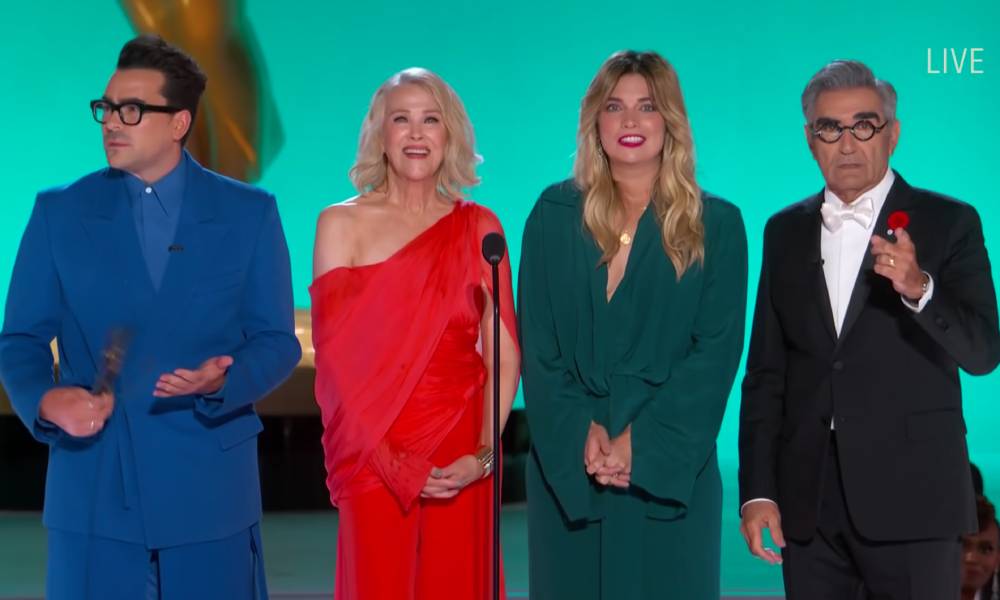 Schitt's Creek cast confirms another reunion after show-stealing Emmys appearance