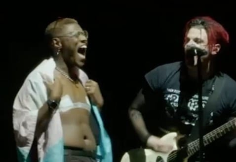Yungblud brings fan who just had top surgery on stage to sing Life On Mars: 'Trans joy exists'