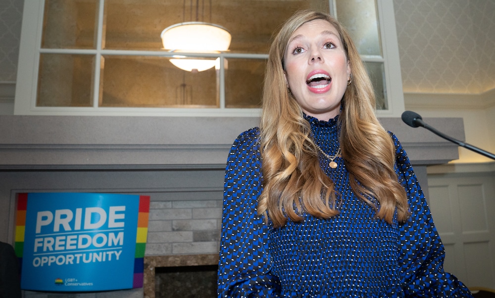 Carrie Johnson insists it's entirely possible to be LGBT+ and a Tory