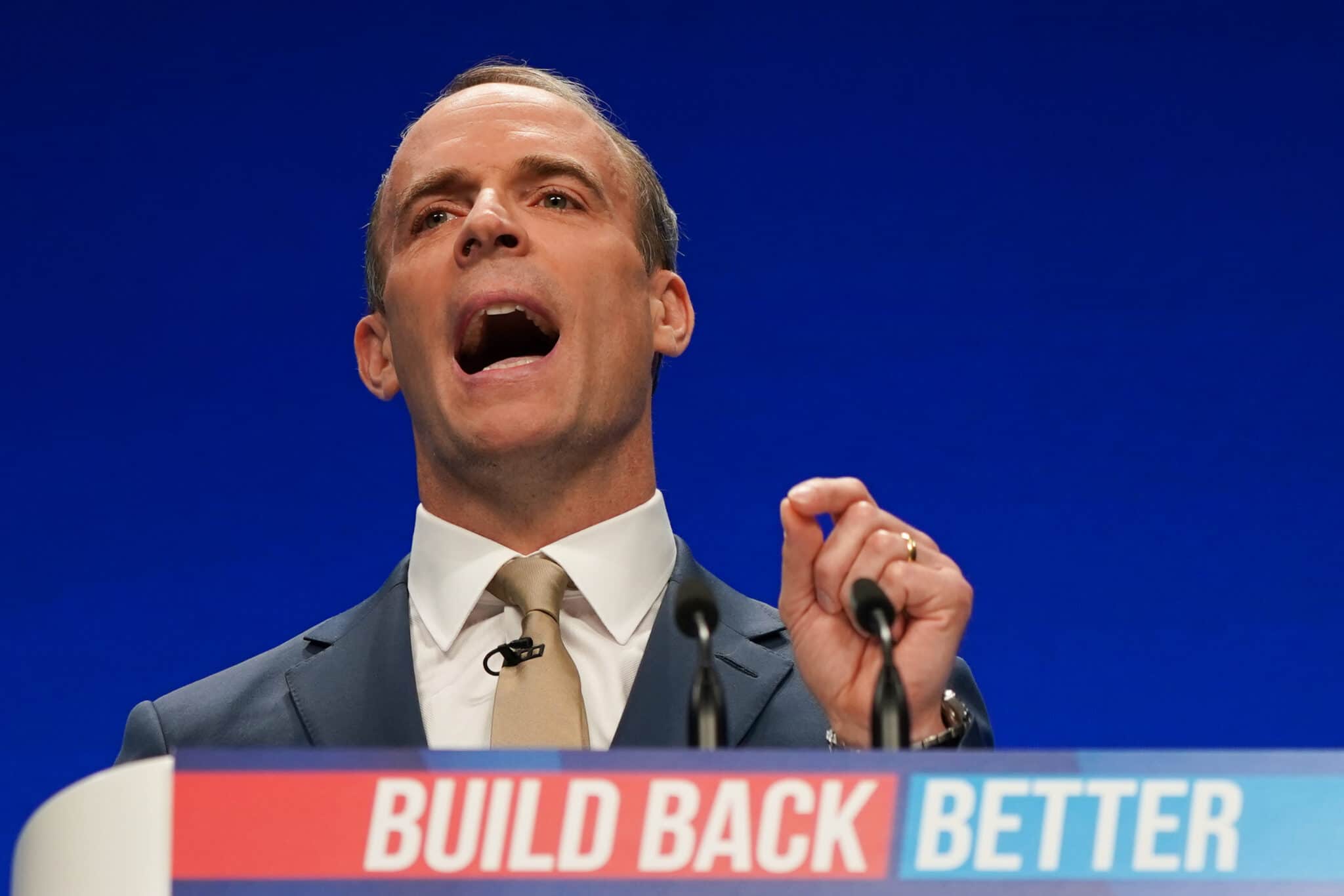 Tory justice secretary Dominic Raab thinks misogyny can be a 'woman against a man'