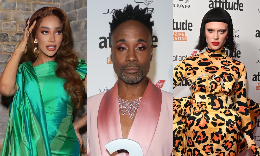 Bimini, Billy Porter and Munroe Bergdorf lead queer royalty slaying the red carpet at the Attitude Awards