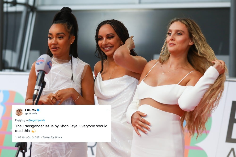 Little Mix, the allies we need and deserve, give ringing endorsement to trans author Shon Faye