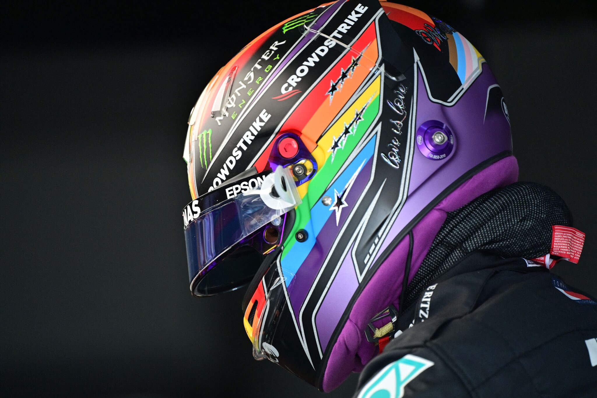 Lewis Hamilton will keep wearing his LGBT+ Pride flag helmet in Saudi Arabia and the UAE