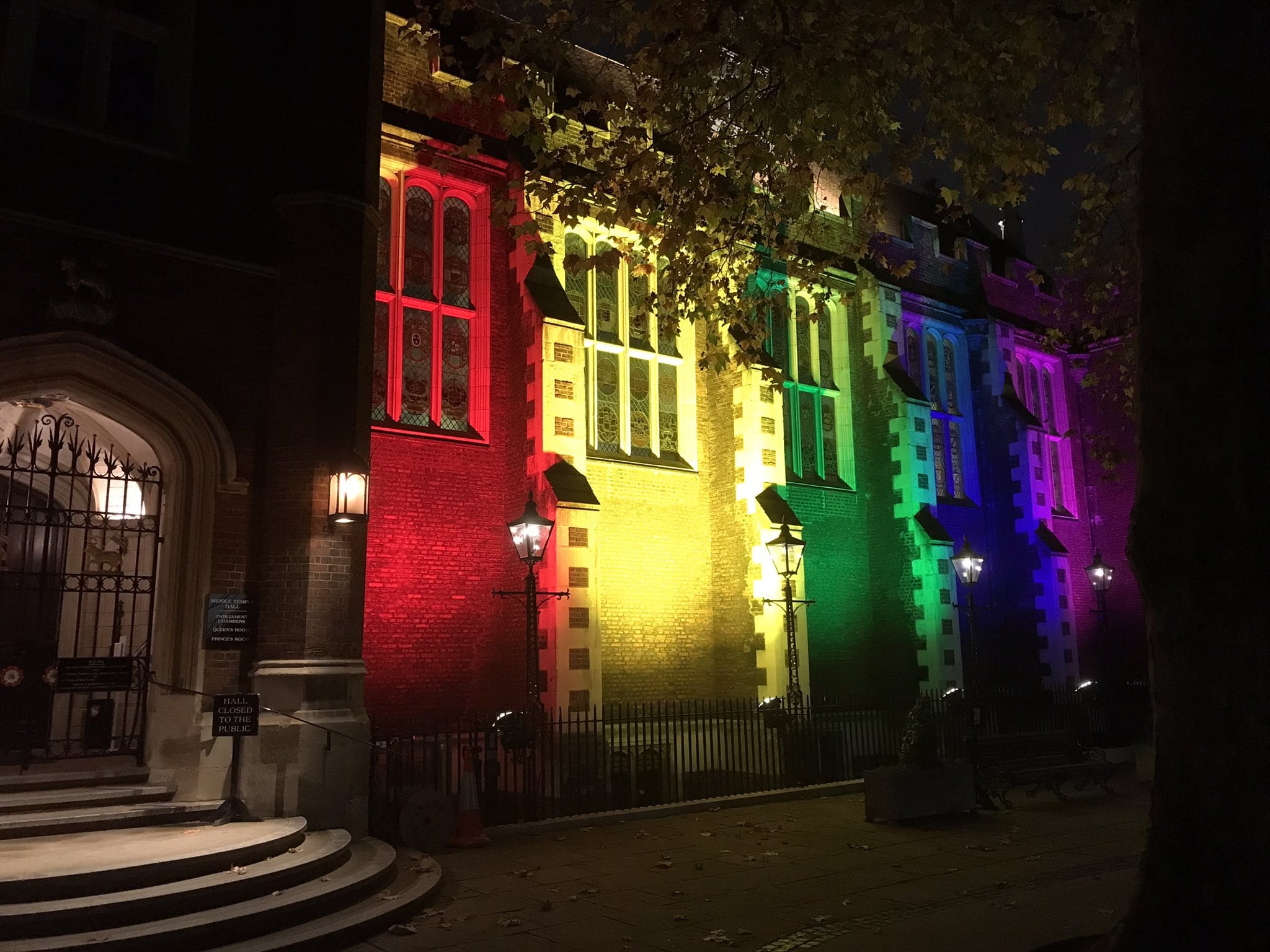 A picture taken outside Middle Temple.