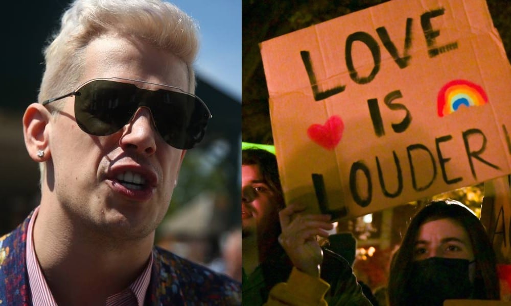 Milo Yiannopoulos' disturbing 'pray the gay away' event met with LGBT+ defiance: 'Love is louder'