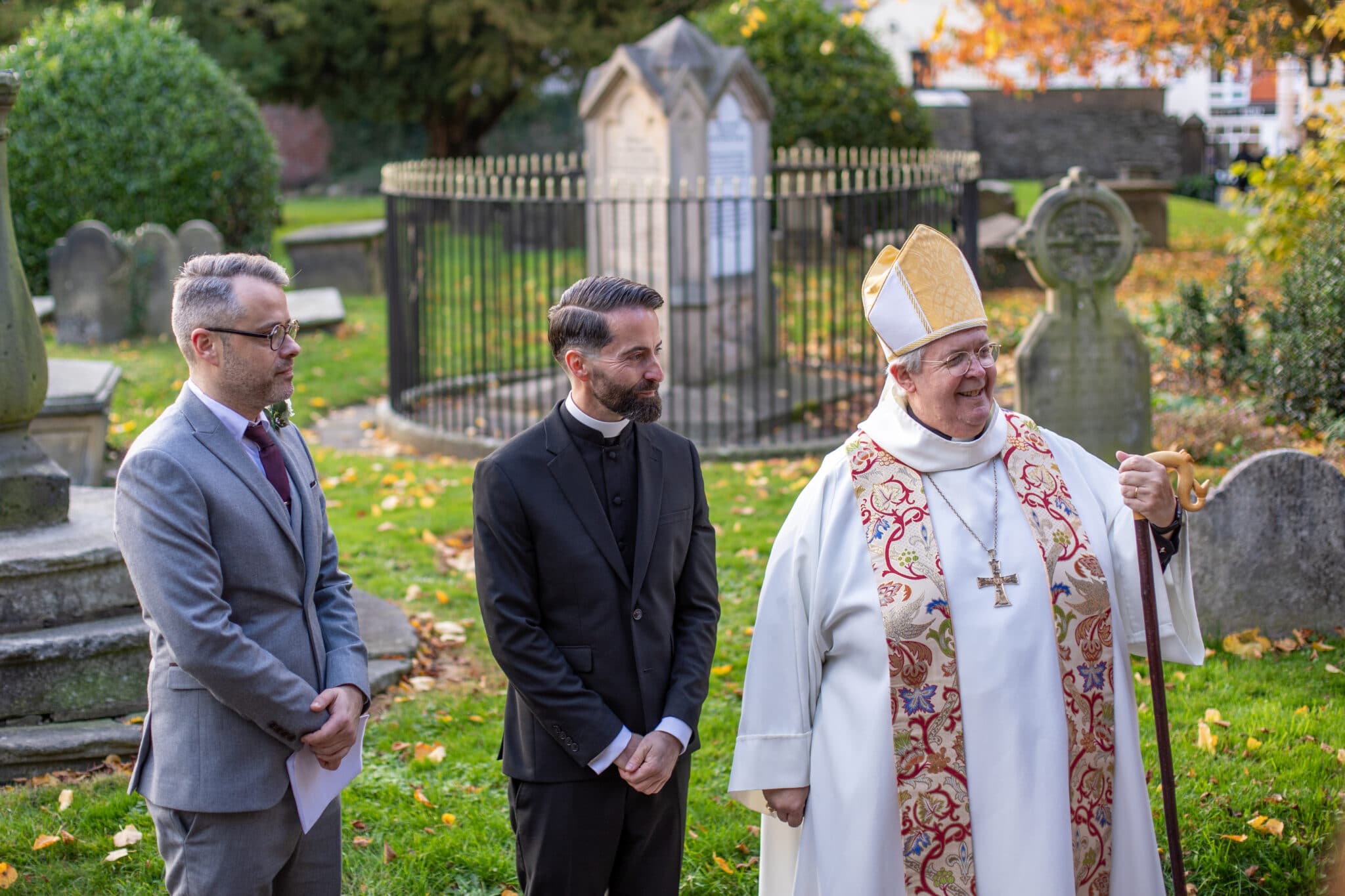 Gay priest and partner make Church in Wales history with 'rejoiceful' same-sex blessing