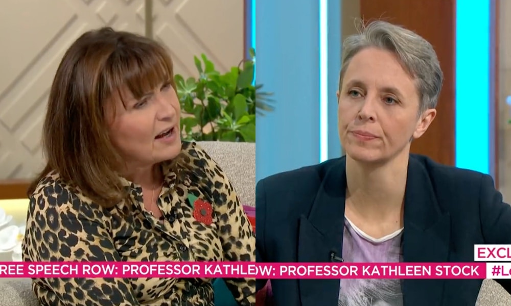 Lorraine Kelly emphatically backs trans rights in TV clash with anti-trans academic Kathleen Stock