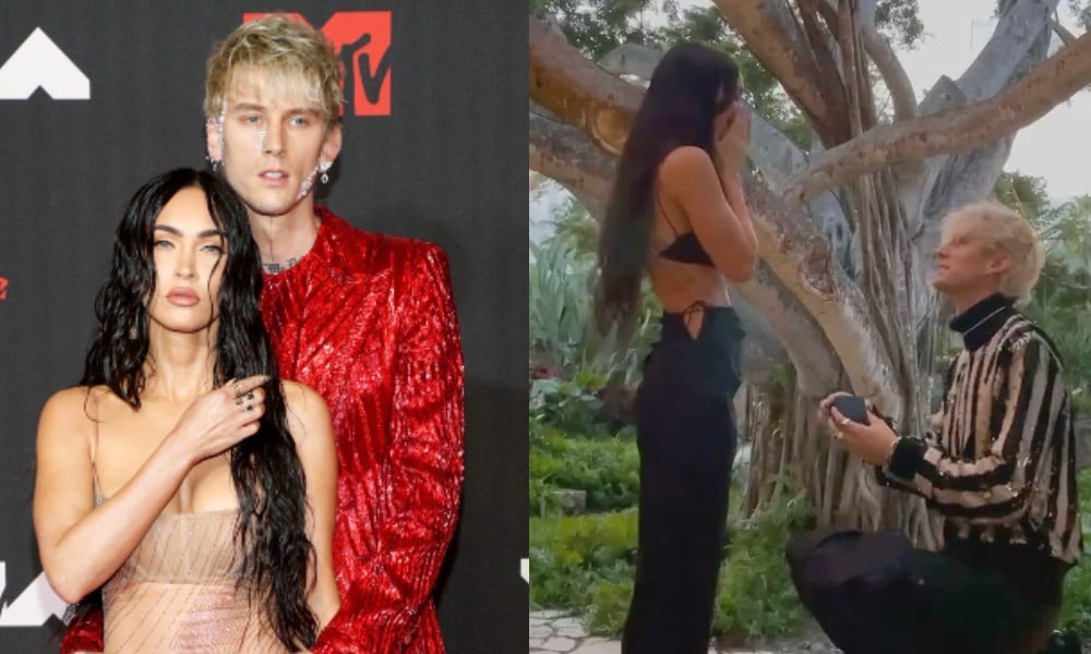 Megan Fox and Machine Gun Kelly got engaged and drank each other's blood