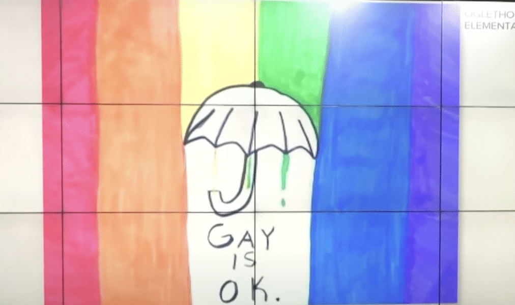 School official compares young kid's adorable Pride artwork to Nazi flag