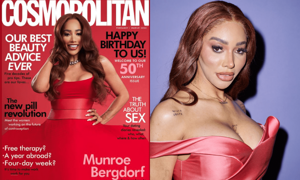 Munroe Bergdorf makes history as first trans woman on cover of Cosmopolitan UK