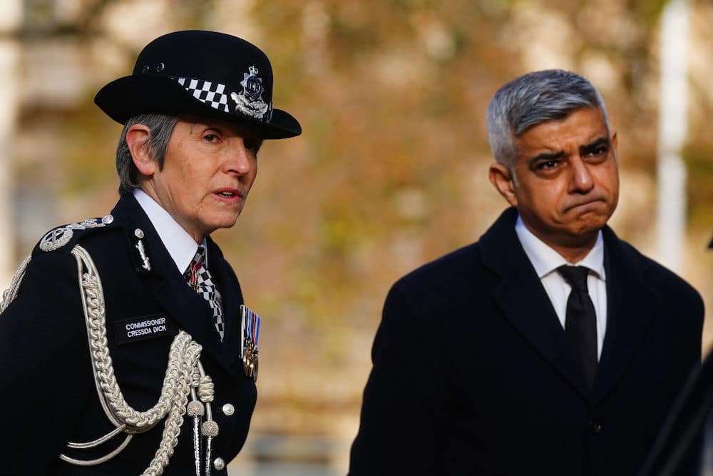 Sadiq Khan and Met Police chief Cressida Dick