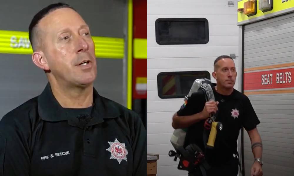 Gay firefighter 'pretended to have a girlfriend' to hide his sexuality from colleagues
