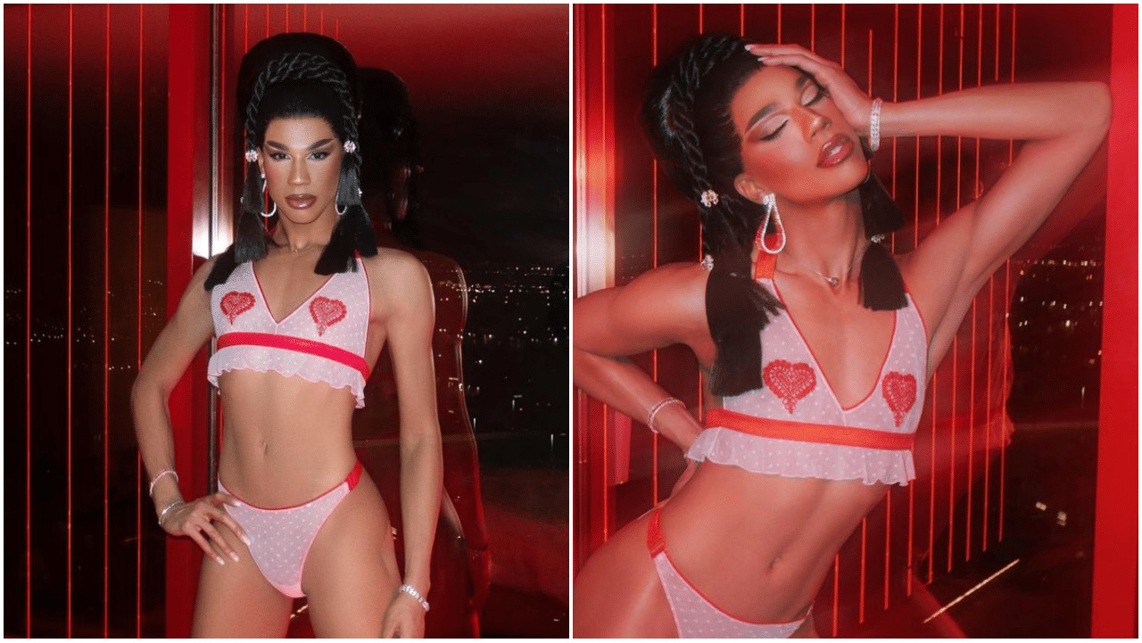Drag Race icon Naomi Smalls leaves fans gagged with her Valentine's Day Lovehoney lingerie campaign
