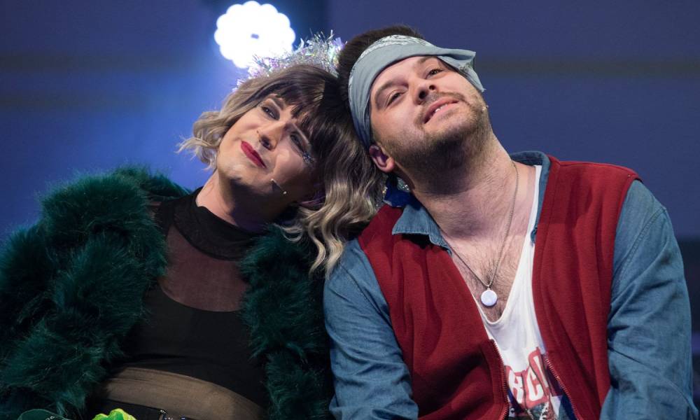 Rent cast turn lemons into lemonade after homophobe brazenly storms out of performance