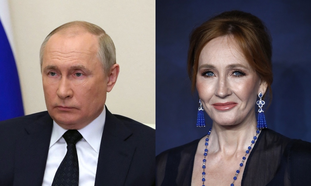 Vladimir Putin decries 'cancelling' of JK Rowling in 'book burning' rant