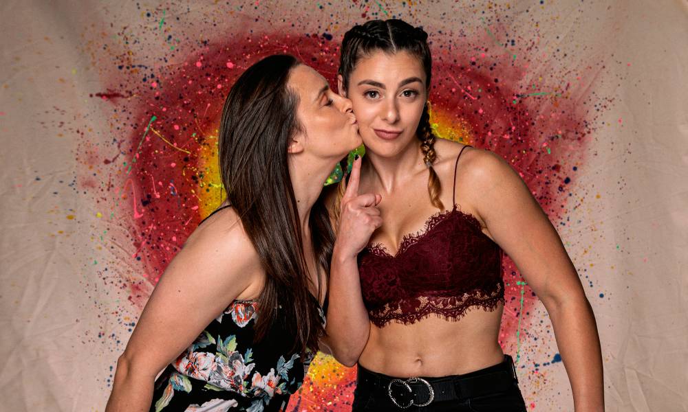 Real-life queer wrestling couple on how their love blossomed through battles in the ring