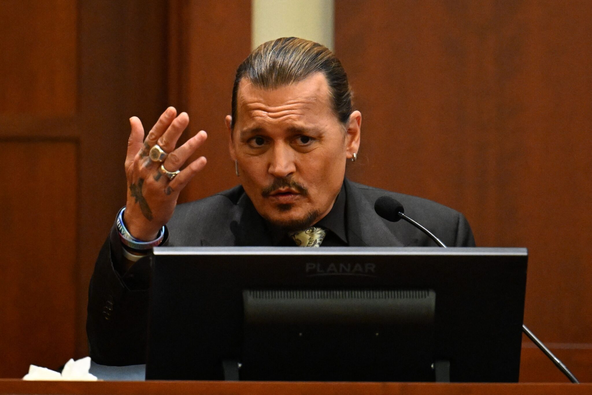 Johnny Depp tells court he never hit Amber Heard and blames her for stalling career