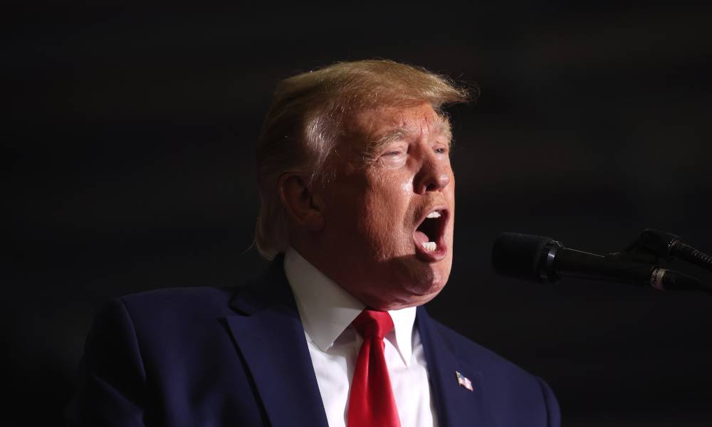 Donald Trump gives bizarre and baffling definition of a woman during yet another anti-trans rant