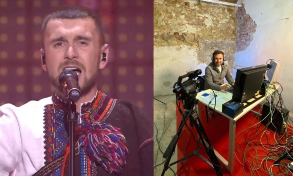 Ukraine through to Eurovision grand final as commentator broadcasts from inside bomb shelter