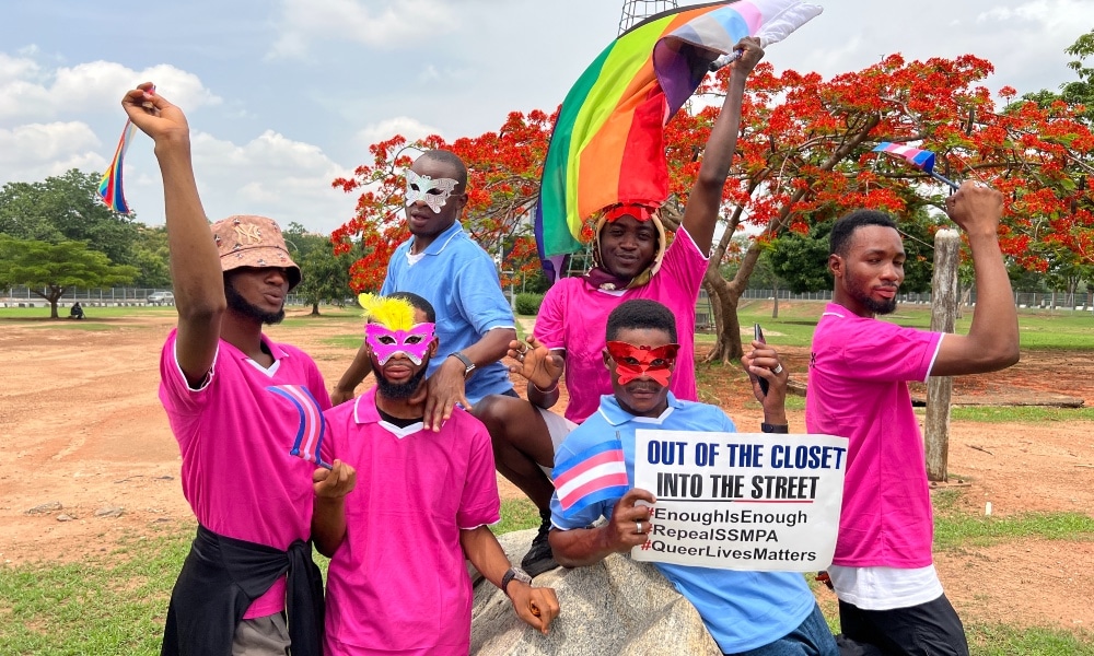 Queer Nigerians stage defiant protest as government tries to ban 'crossdressing'