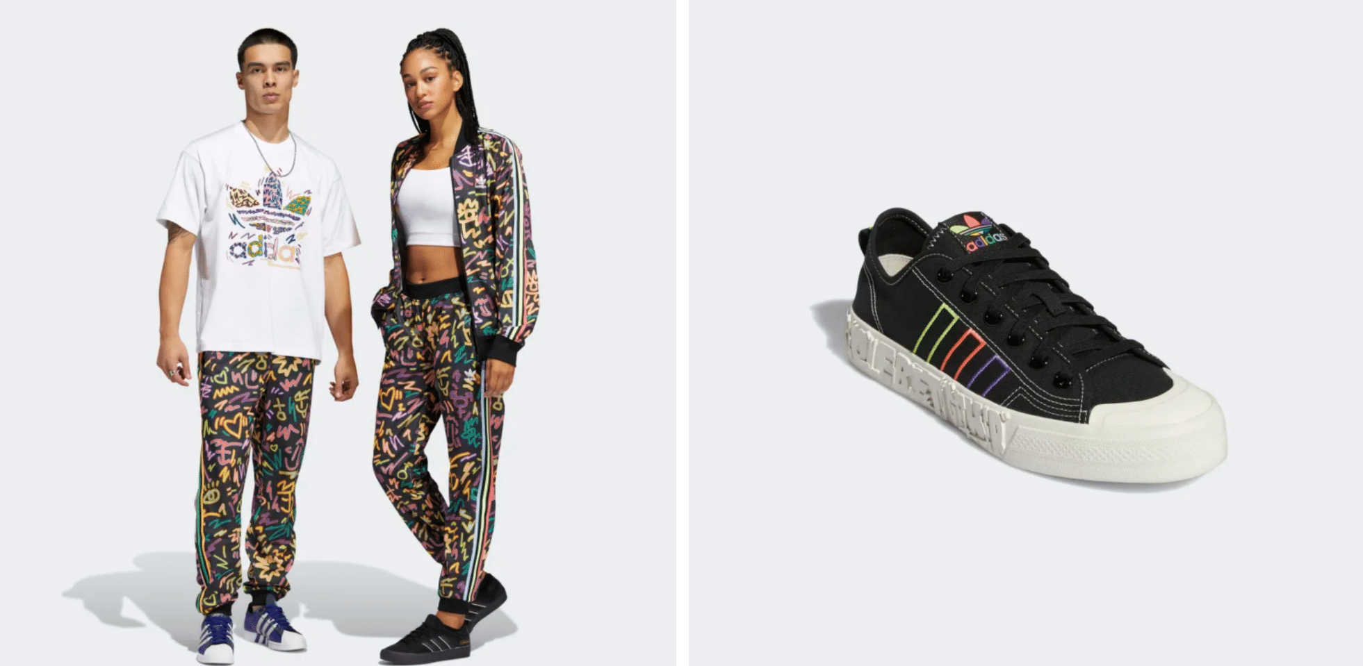 Adidas teams up with queer artist for a colorful and unique Pride Month collection