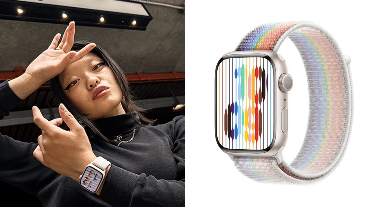 Apple unveils its rainbow-infused watch bands and display screen for Pride Month 2022