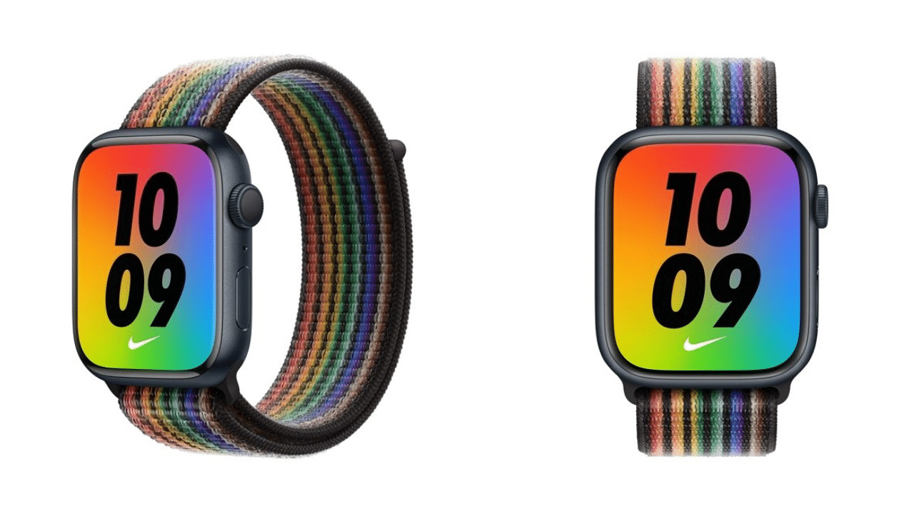 Apple has teamed up with Nike on a band inspired by the Be True campaign.