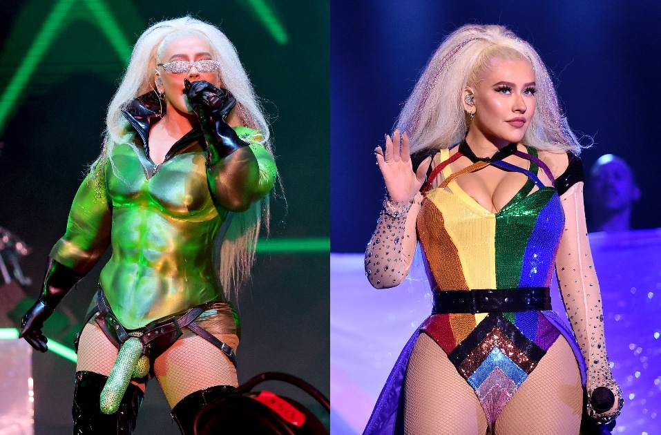 Christina Aguilera rocks massive, bejewelled strap-on in unforgettable LA Pride performance