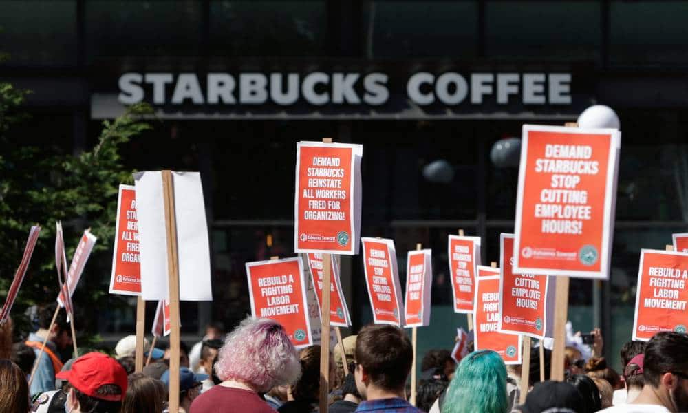Starbucks threatens to ditch trans healthcare benefits amid union row, staff say