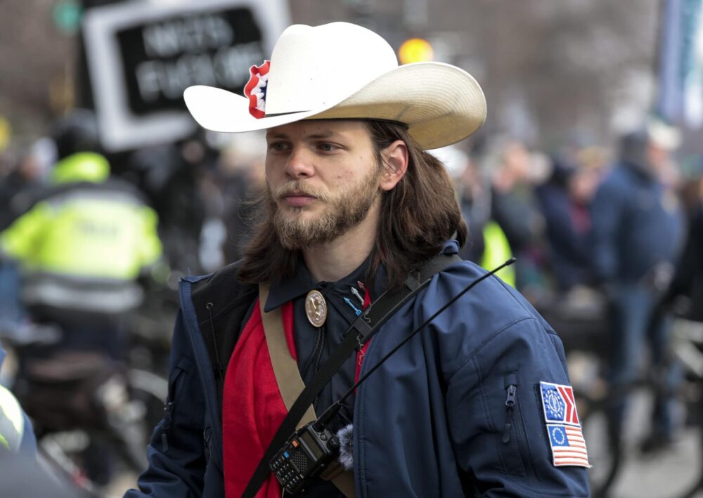 Leader of white supremacist neo-Nazi group Patriot Front among 31 arrested at Idaho Pride