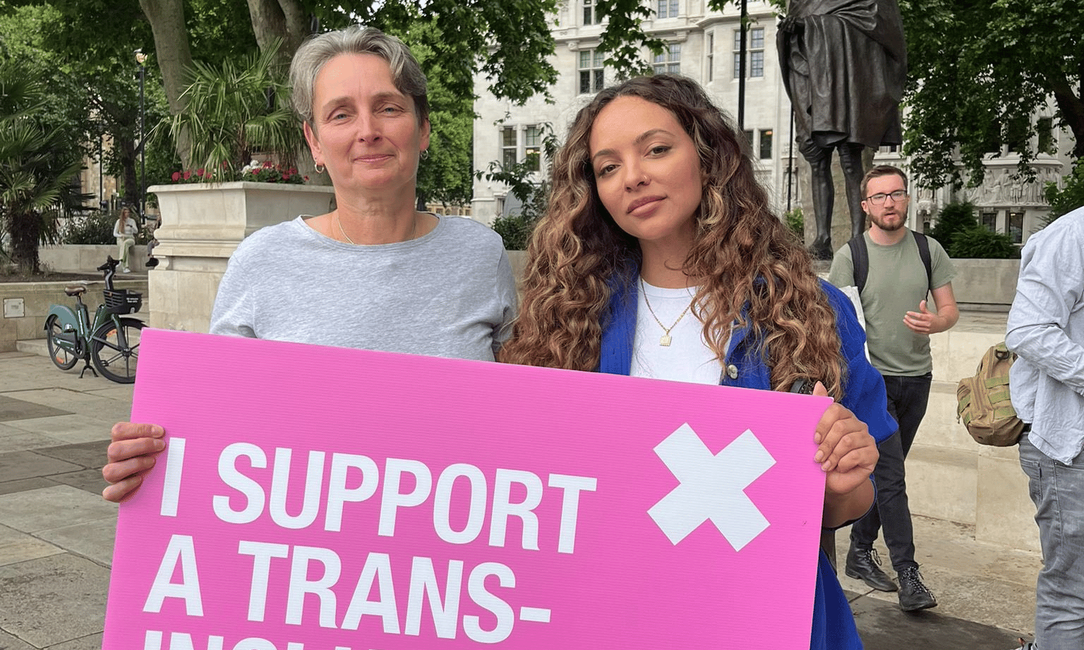 Huge protest at Downing Street demands Tory government stop attacking LGBTQ+ rights