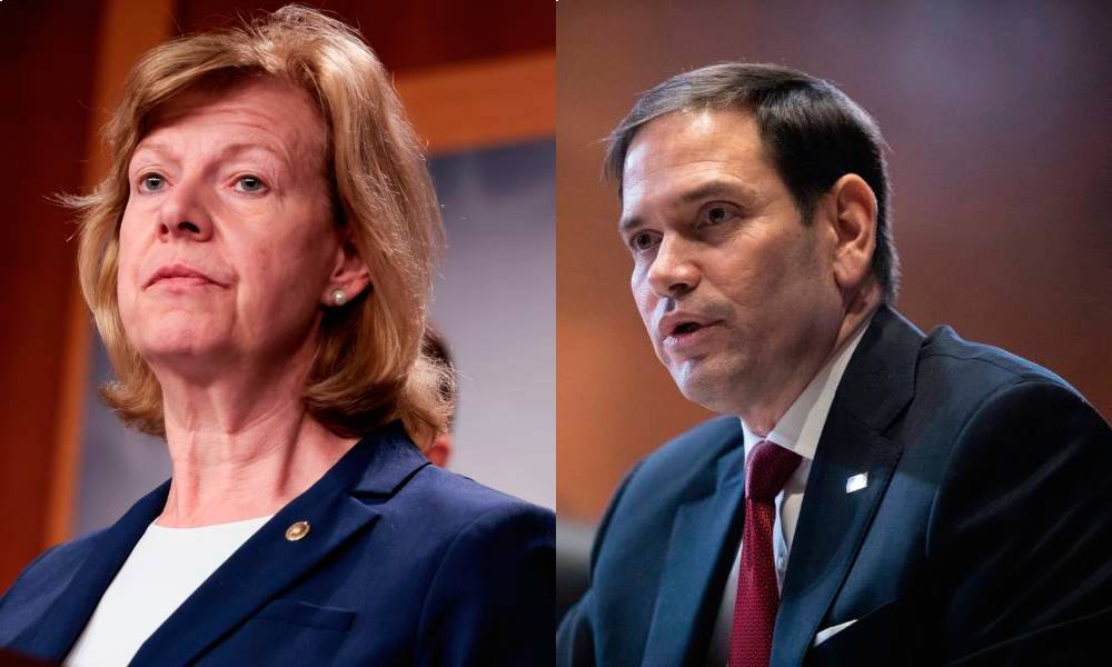 Out senator Tammy Baldwin confronted Marco Rubio over calling same-sex marriage vote 'stupid'