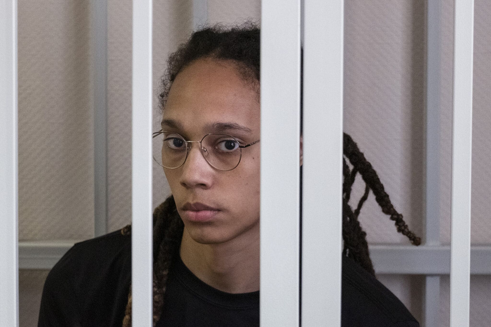 Brittney Griner in Russian court in Moscow, Russia