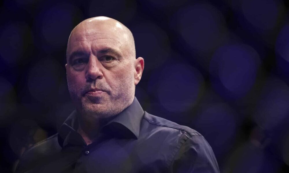 Joe Rogan in a black shirt.