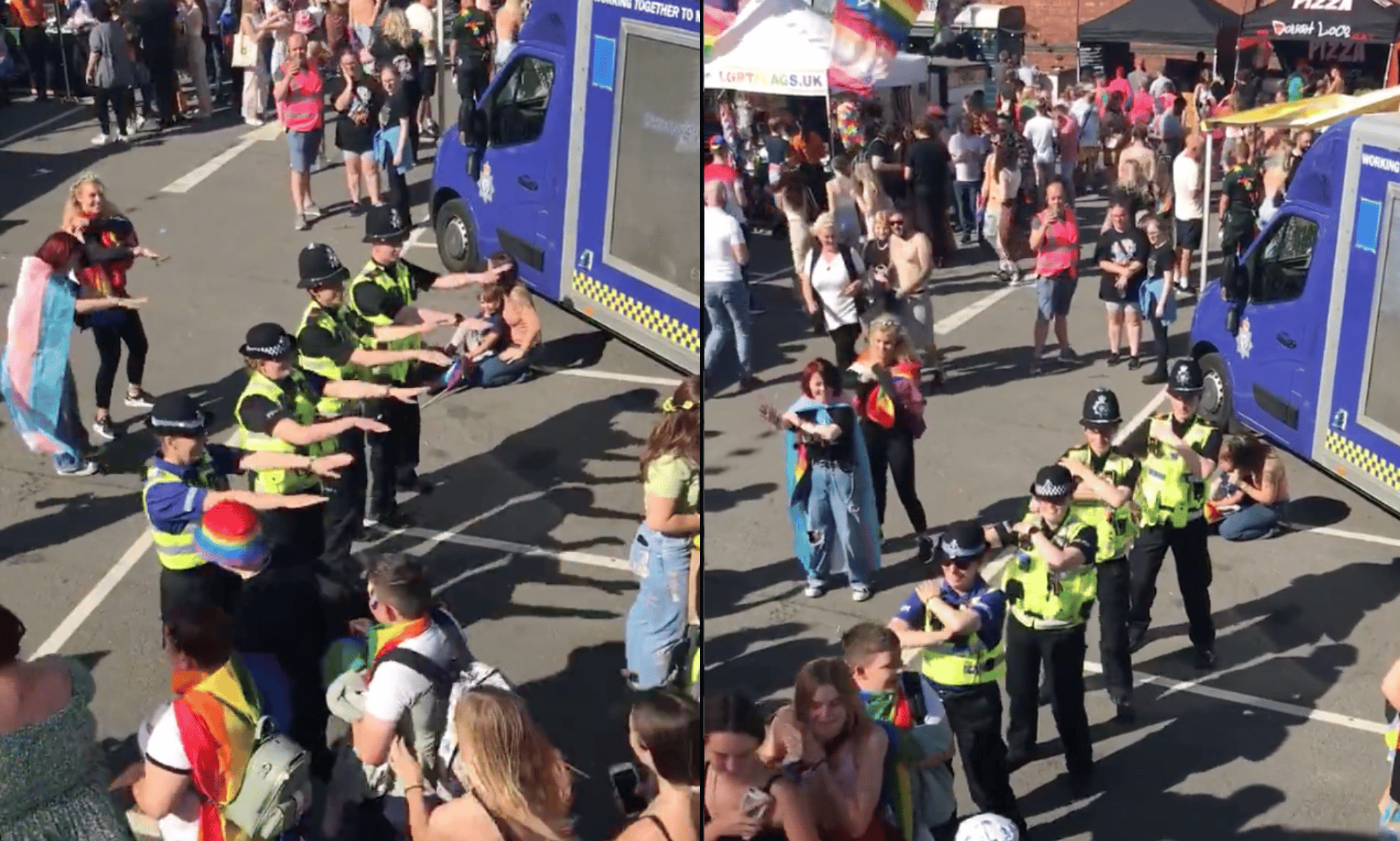 Police chief says he's 'sick of cops being a culture war football' after Pride Macarena outrage