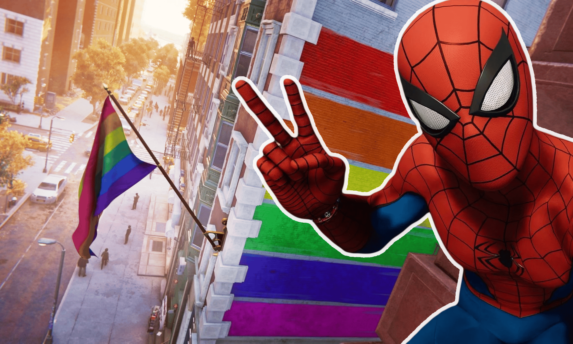 Spider-Man fans outraged as new game 'modded' to delete LGBTQ+ Pride flags