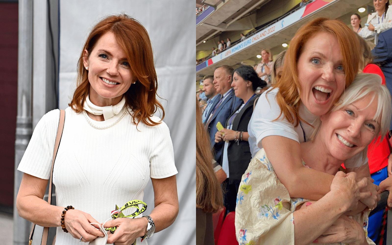 Geri Halliwell sparks backlash after hugging Tory MP Nadine Dorries at Euro 2022 final