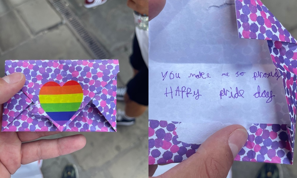 Young girl's simple act of kindness to a queer person will make your day: 'This is so joyful'
