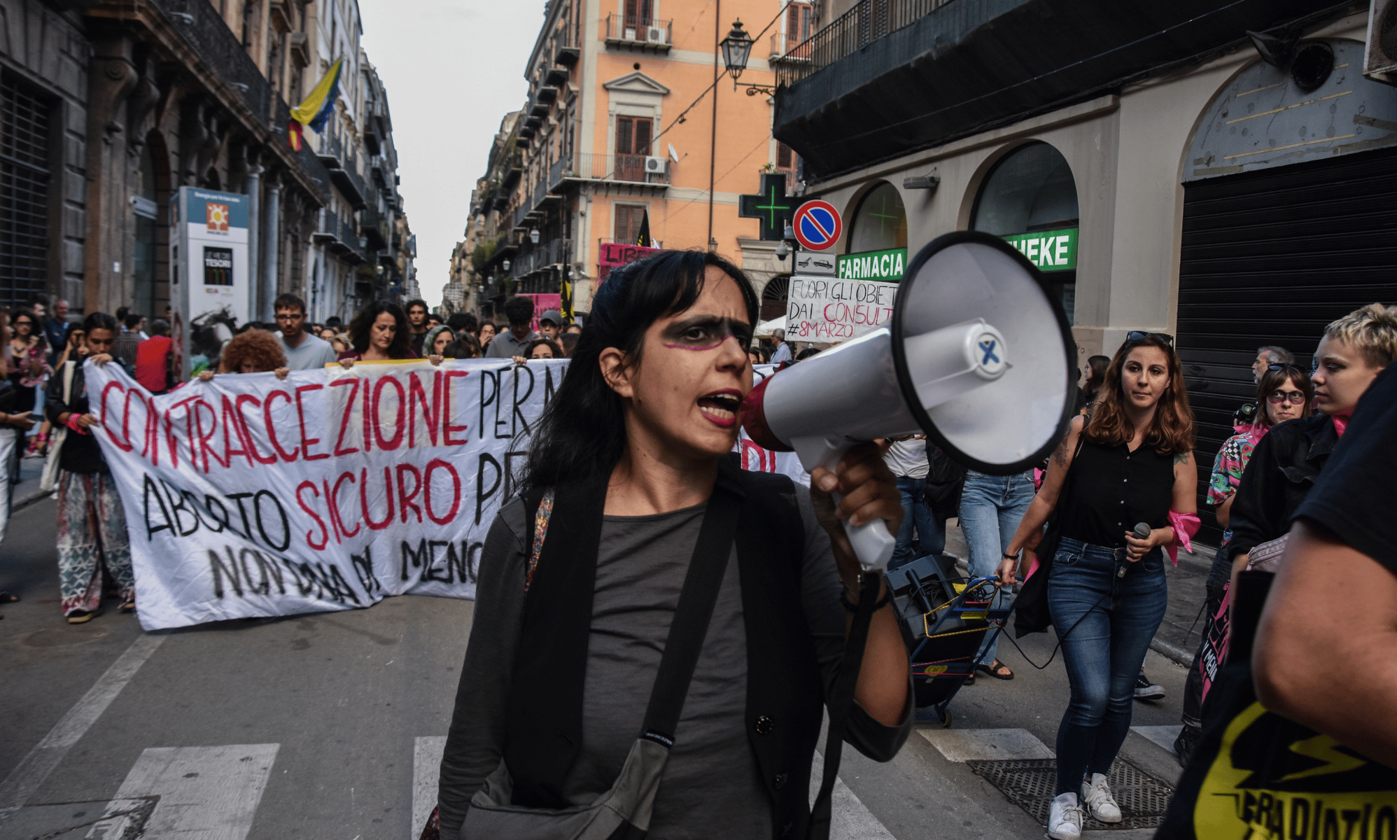 Thousands of Italians march to protect abortion rights after Giorgia Meloni's win