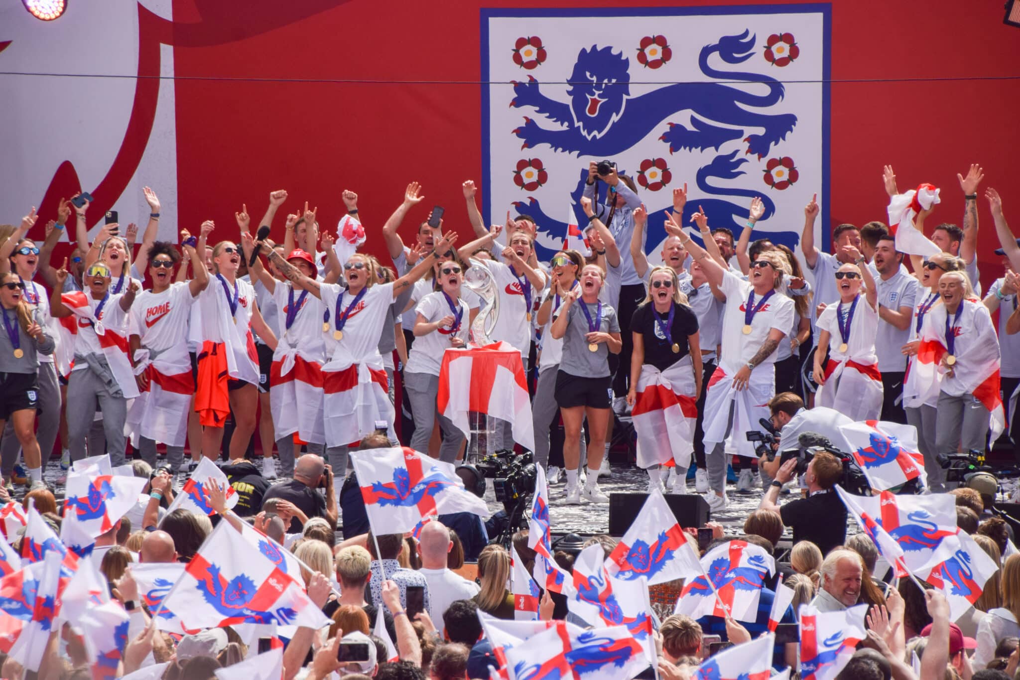 England through to Women's World Cup after unbelievable 10-0 victory: 'All hail the Lionesses'